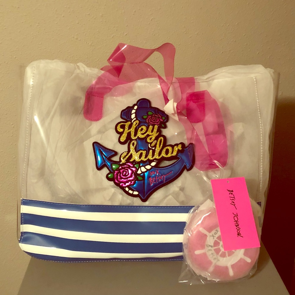 Betsey Johnson Hey Sailor Beach Bag! NWT! ⚓️⚓️⚓️